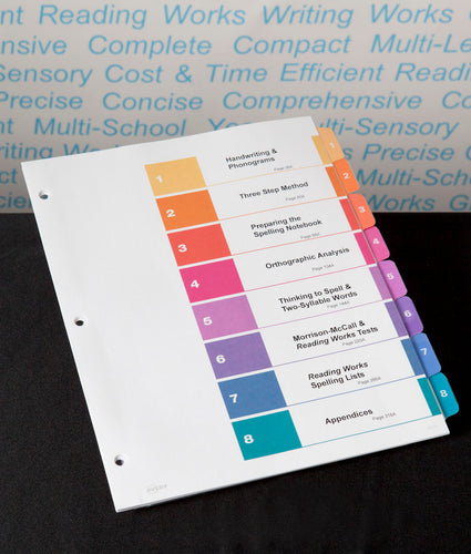 Reading Works Index Tabs