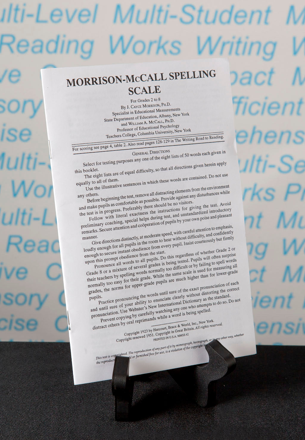 Morrison-McCall Spelling Scale